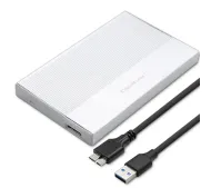 Qoltec 52278 SSD HDD 2.5" SATA USB 3.0 Srebrny