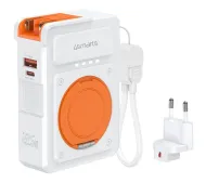 4smarts 6w1 10000mAh 22.5W Qi Wbudowany kabel USB-C Biały
