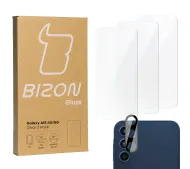 Bizon 3x Szkło hartowane + szybka na aparat Clear 2 Pack do Samsung Galaxy A15 5G/4G