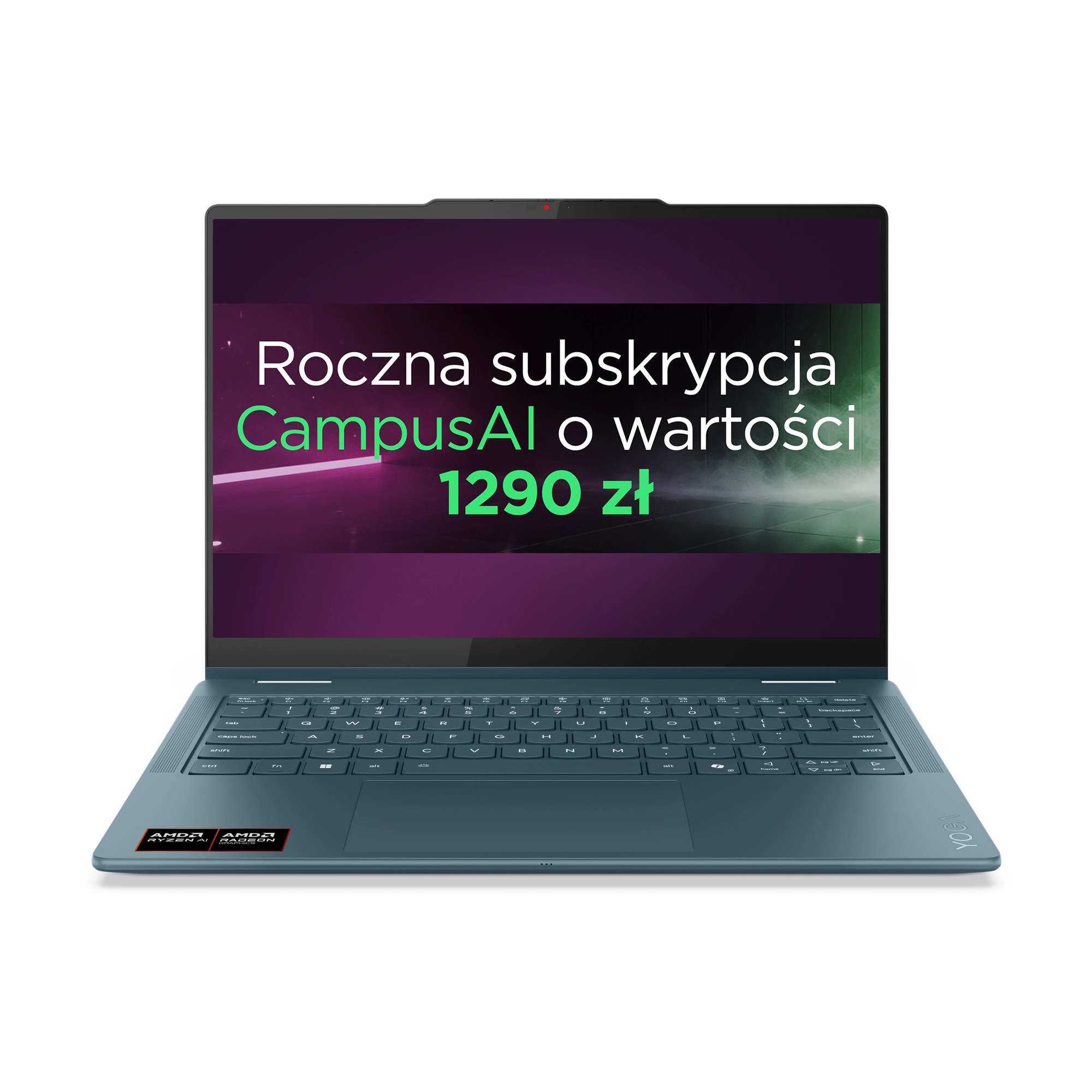 Lenovo Yoga 7 2-in-1 14AKP10 OLED 14" Ryzen AI 7 350 16GB RAM 512GB Dysk SSD Win11 Zielony Funkcje AI