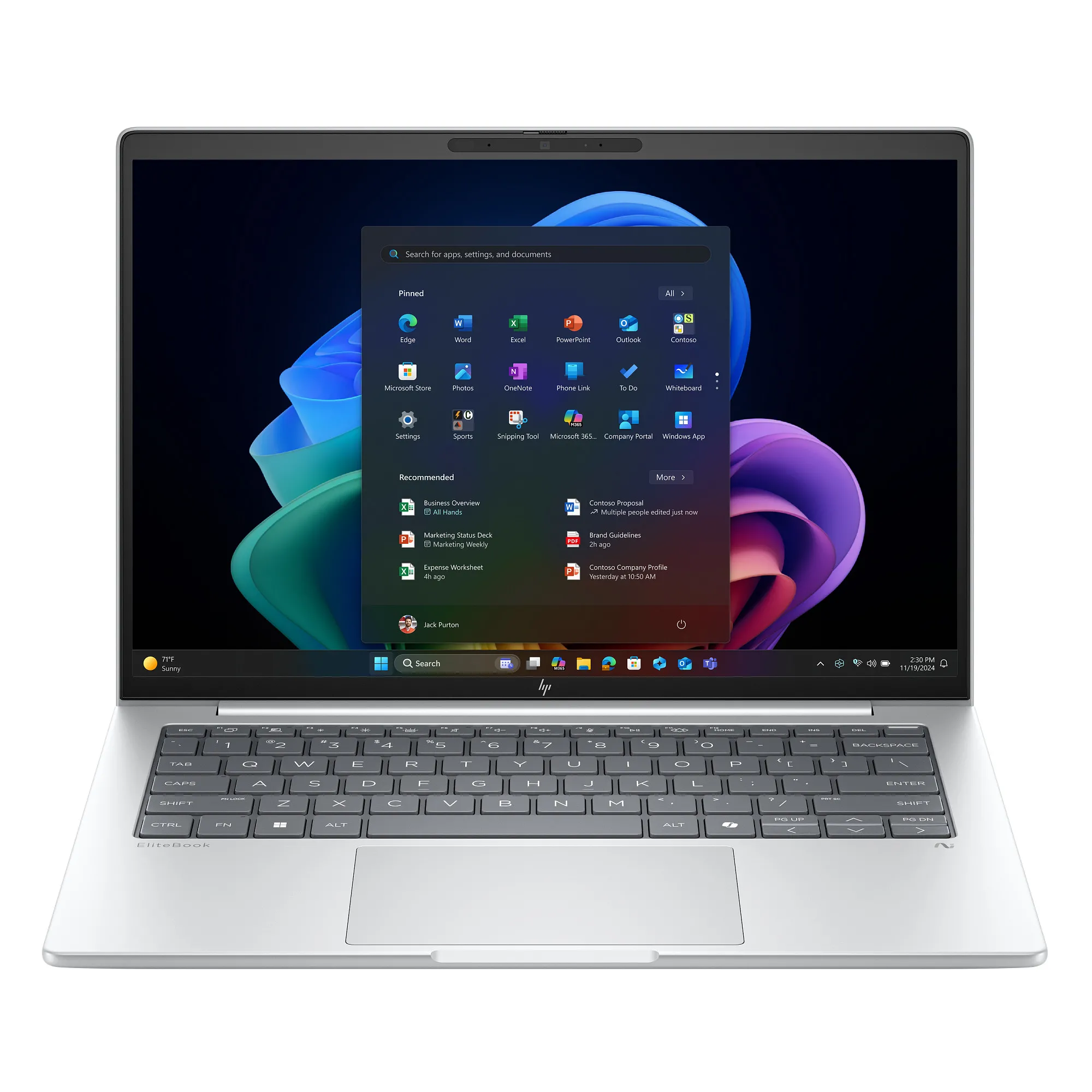 HP EliteBook 8 G1a 14" Ryzen AI 5 Pro 340 16GB RAM 512GB Dysk SSD Win11 Pro Srebrny Funkcje AI