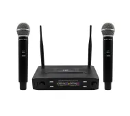 Musicmate Bezprzewodowy zestaw mikrofonowy MM-500 VocalPro Duo