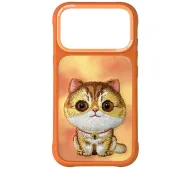 Nimmy Big Eyed Pet 2.0 Cat do iPhone 17 Pro Pomarańczowy