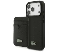 Lacoste Petit Pique MagSafe + Portfel do iPhone 17 Pro Czarny