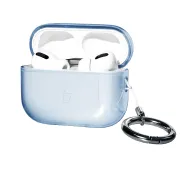 Bizon Case Headphone Clear do AirPods Pro 3 Przeźroczysty-Niebieski