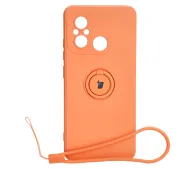 Bizon Silicone Ring Sq do Xiaomi Redmi 12C Pomarańczowy