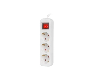 Lanberg PS1-03F-0150-W 3 gniazda 1,5m Biały