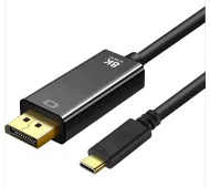 ART OEM-C5-2 USB-C - DisplayPort 1.4 8K 60Hx 1,8m Czarny