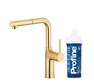 KFA Armatura Duero Pure Move Pull-Out 6623-423-39 Jasne złoto Stal szlachetna