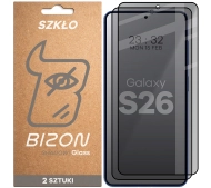Bizon prywatyzujące z ramką Glass Edge Shadow Duo do Galaxy S26 2 sztuki