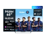 Haier H65S90GUX  65" QLED 4K 144 Hz GoogleTV Funkcje AI Dolby Vision Dolby Atmos HDMI 2.1 DVB-T2