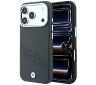 BMW Sign Inclined Deboss Letters MagSafe do iPhone 18 Pro Max / 17 Pro Max Szary