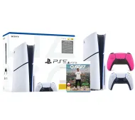 Sony PlayStation 5 Slim E Chassis (PS5) 1TB z napędem + Dodatkowy pad Różowy + EA SPORTS FC 27