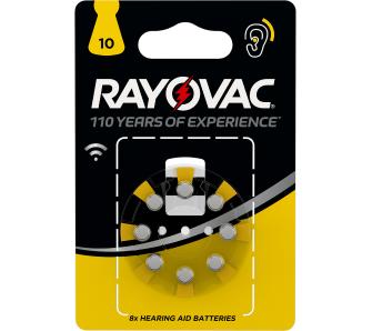baterie Rayovac do aparatu słuchowego typ 10 (8 szt.)