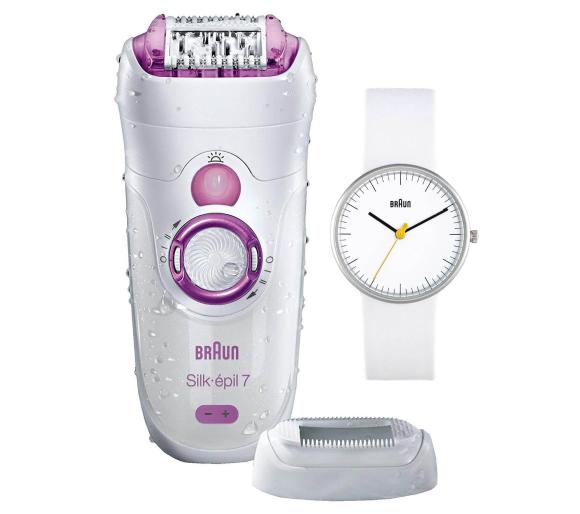 depilator Braun Silk Epil SE7-521 + zegarek