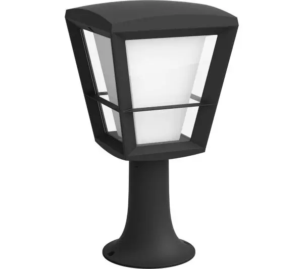Philips Econic Hue Outdoor Pedestal Light Black 17441/30/P7