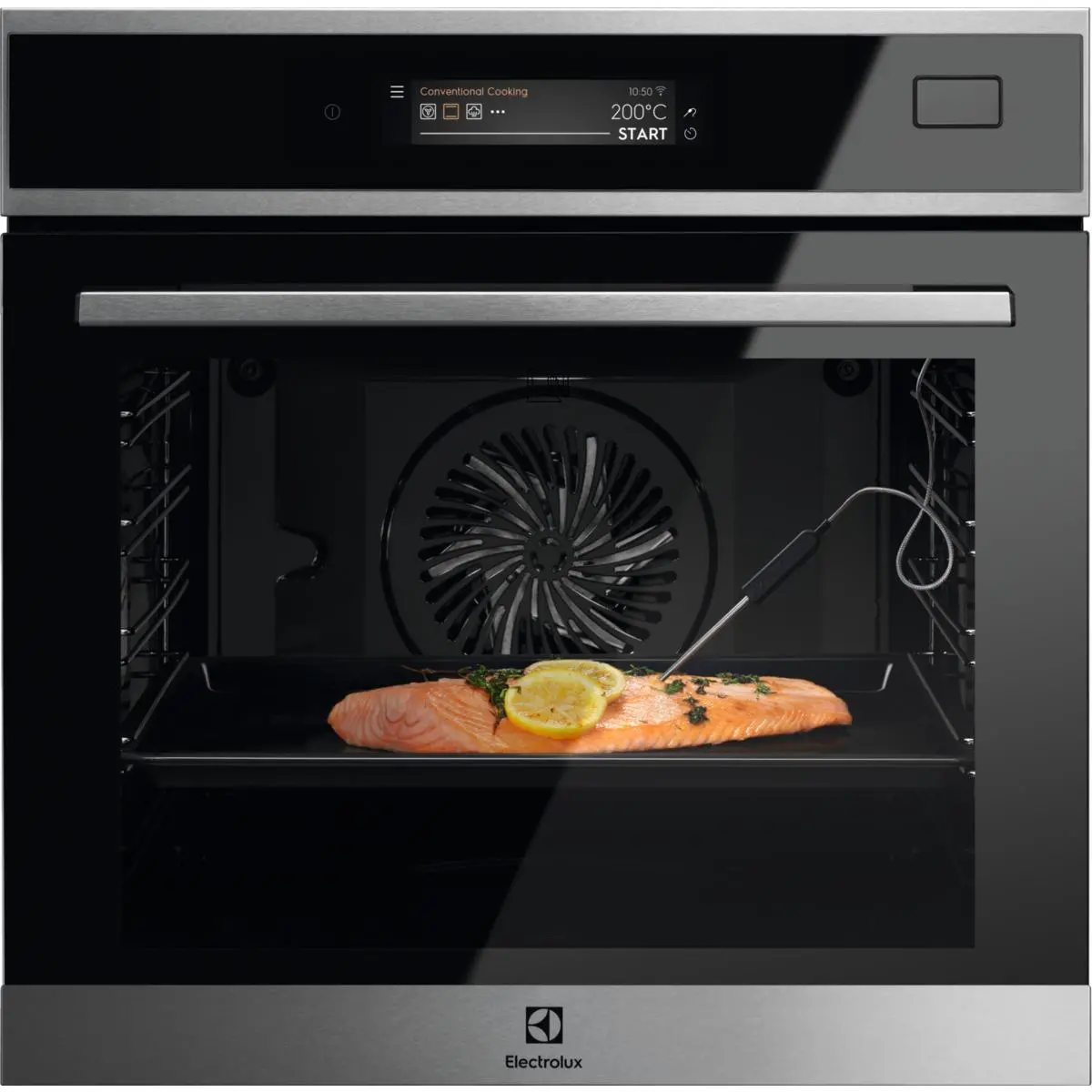 Electrolux 800 SteamBoost EOB9S31WX Termoobieg Termosonda Zdalne sterowanie Czarno-stalowy
