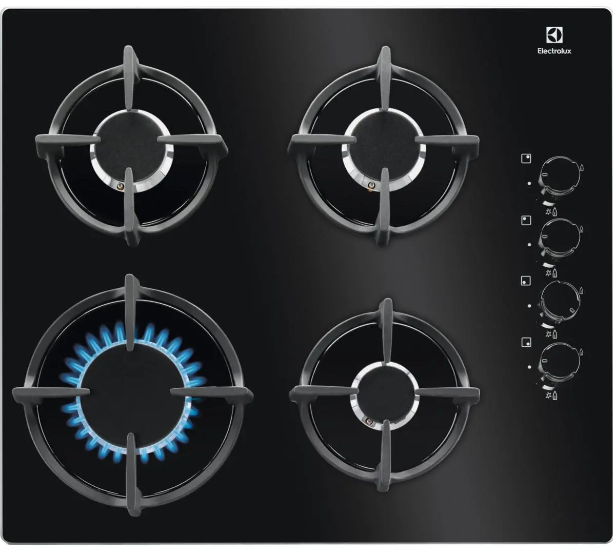 Electrolux 600 Gas on Glass EGG6407K 59cm