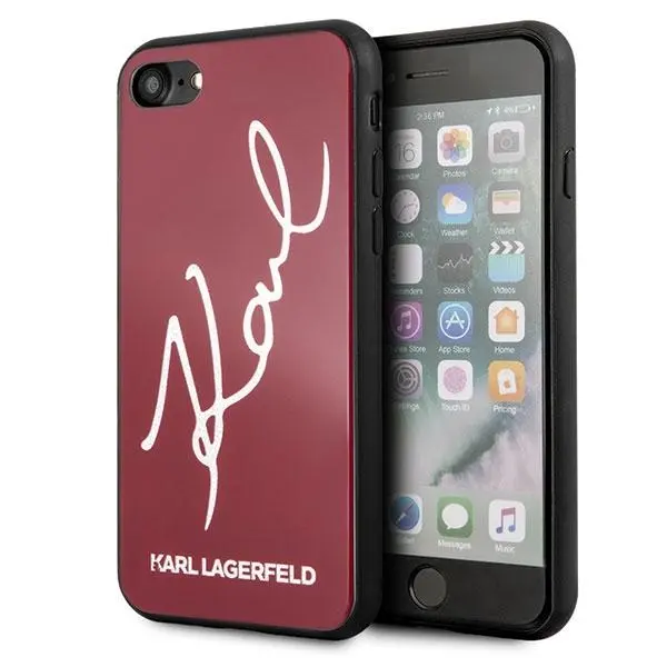 Karl Lagerfeld Glitter Karl Signature KLHCI8DLKSRE do iPhone 7/7/SE 2020