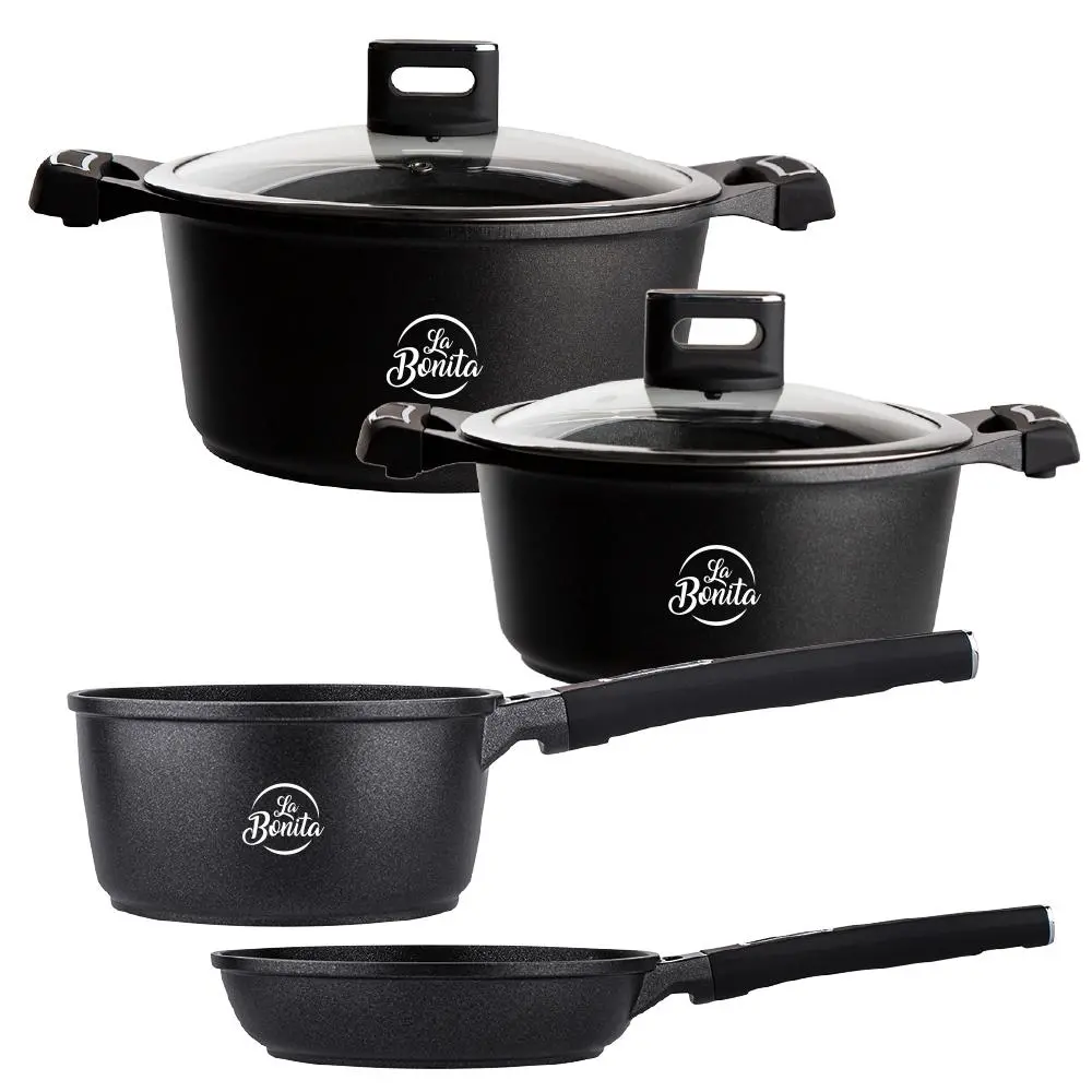 La Bonita Carbon Plus LB7ZG001 7 elementów Indukcja Aluminium