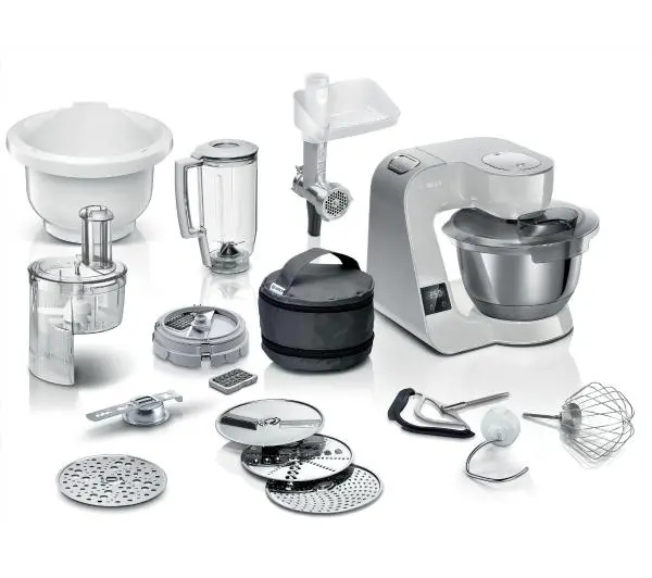 Bosch MUM5XL72 Z wbudowaną wagą Krajarką w kostkę Dwiema misami