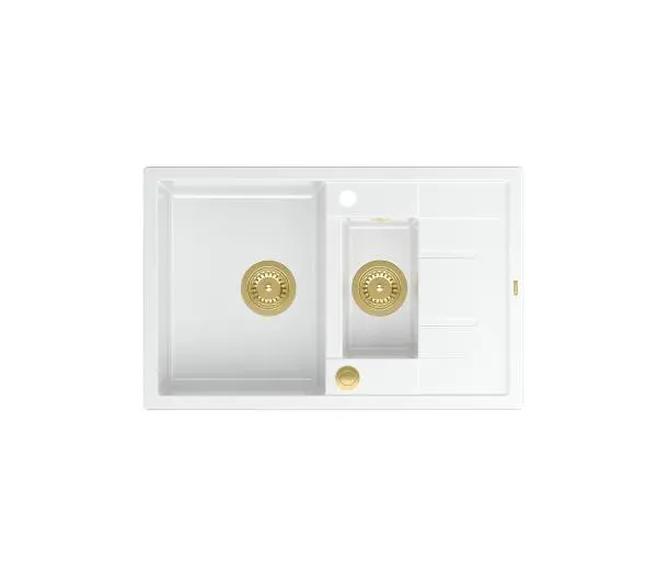 Quadron HB8224U1-G1 P2O Morgan 156 Granitowy Biały/Złoty