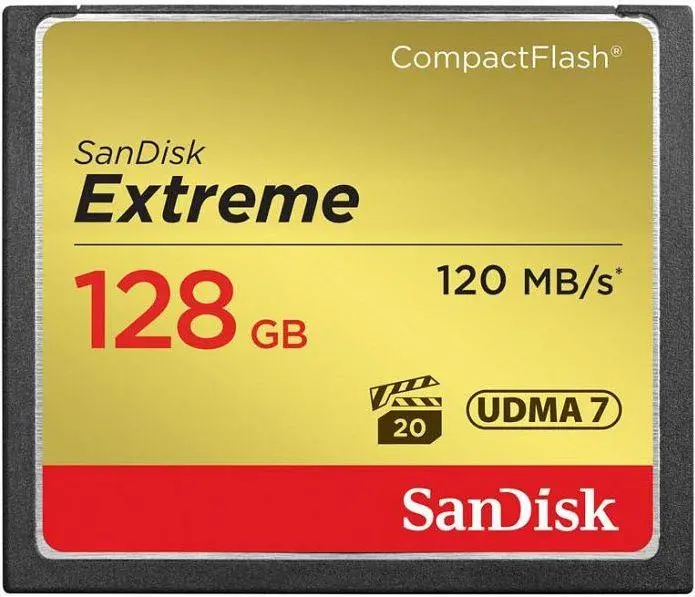 SANDISK Extreme Compact Flash 128GB
