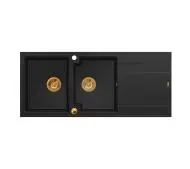 Quadron HQE11650U7_PVDC1 P2O Evan 121 Granitowy Czarny mat/Miedziany