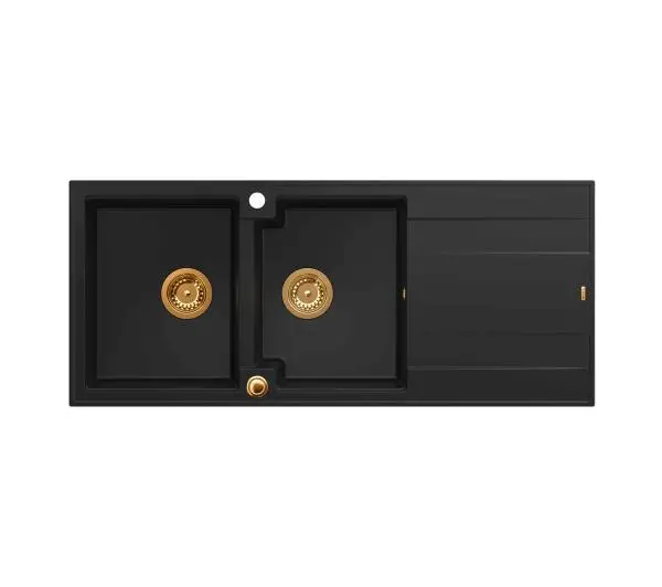 Quadron HQE11650U7_PVDC1 P2O Evan 121 Granitowy Czarny mat/Miedziany