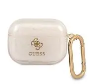 Guess Glitter Collection do AirPods Pro Przezroczysty/Złoty