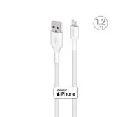Puro Fabric USB-A do Lightning 1,2m Biały