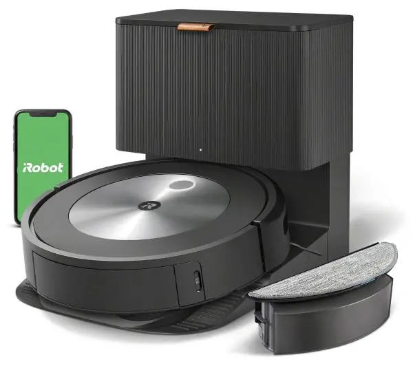 iRobot Roomba Combo j5+ Funkcja mopowania Stacja oczyszczająca Tworzenie mapy pomieszczenia 68dB