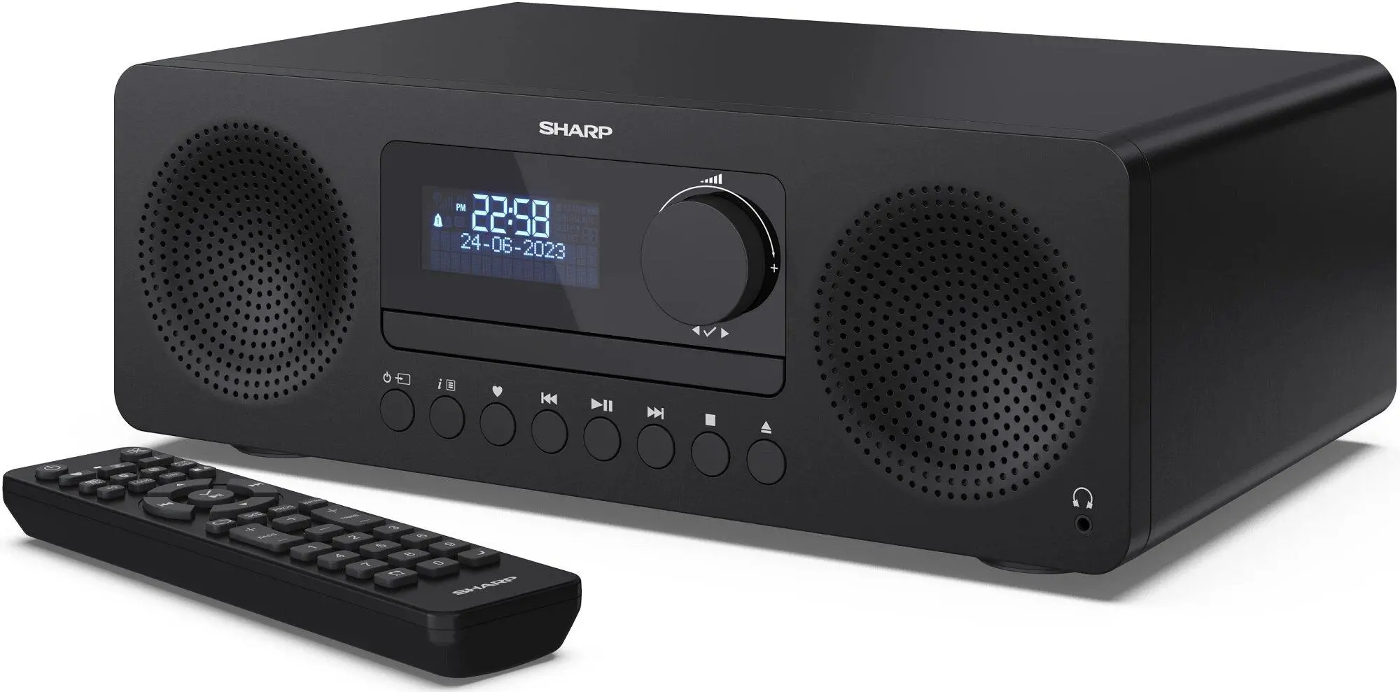 Sharp XL-B720D 30W Bluetooth Radio FM, DAB+ Czarny