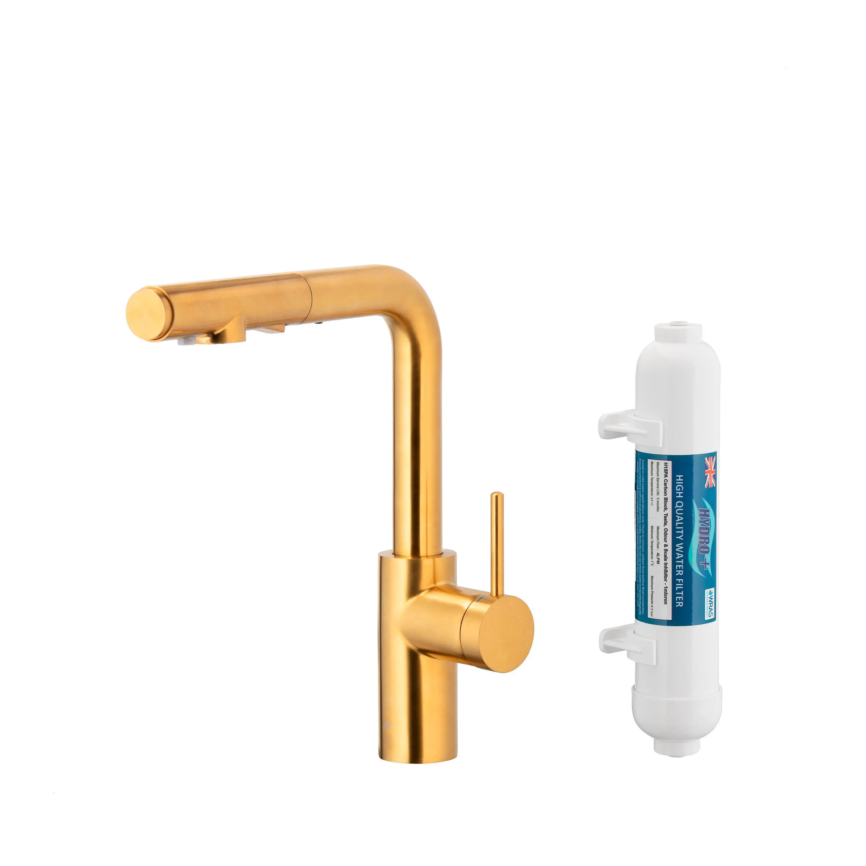 KFA Armatura Arura Duero Pure Basic Pull-Out 6623-112-31 Złoty Stal szlachetna