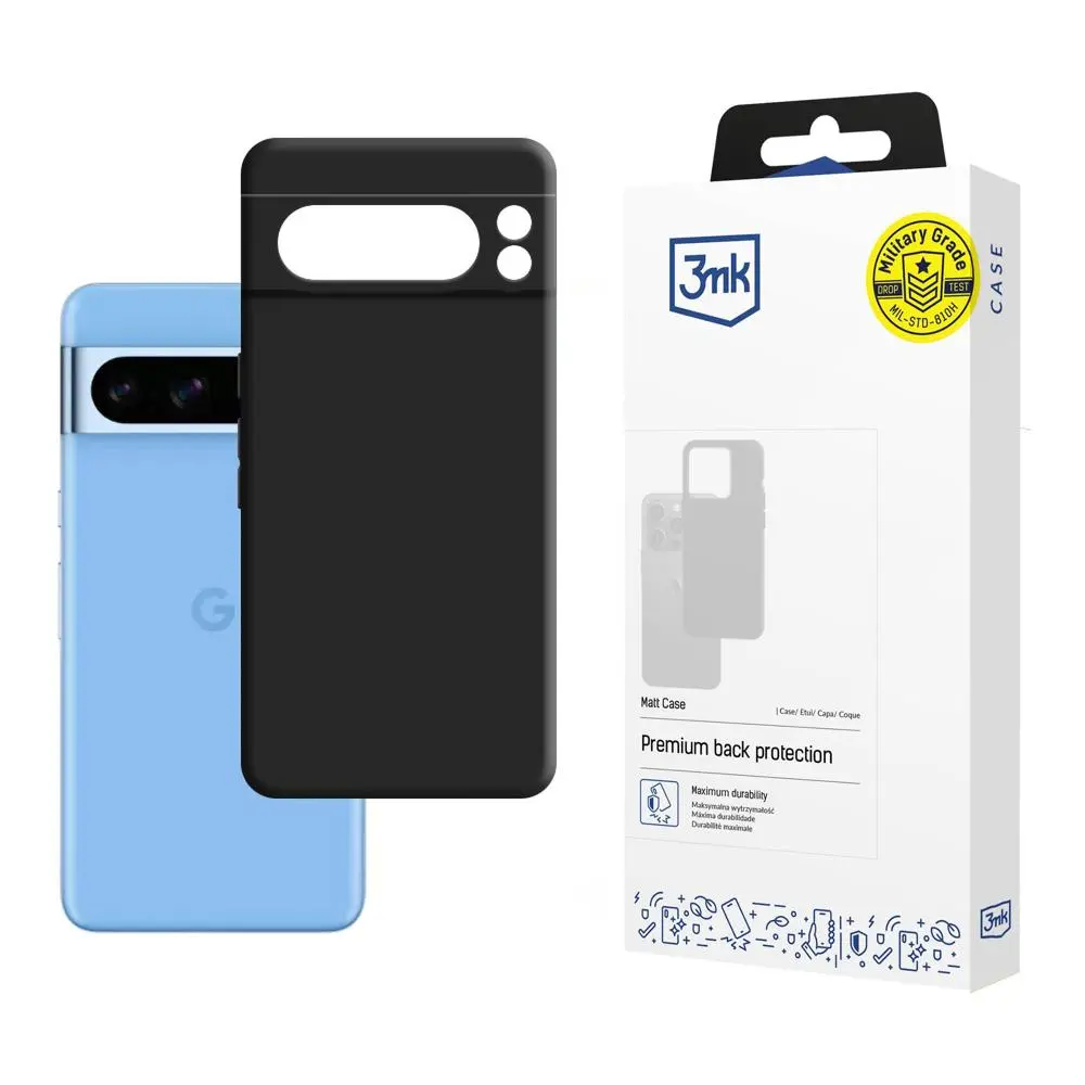 3mk Matt Case do Google Pixel 8 Pro Czarny