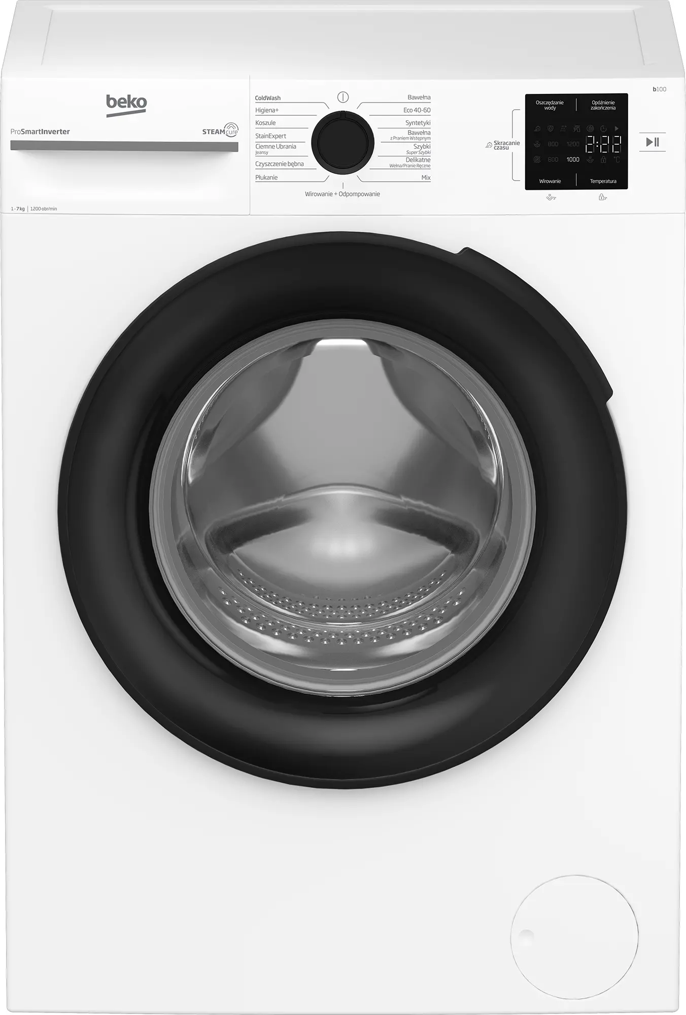Beko b100 BM1WFU37225WPB SteamCure Slim 7kg 1200obr/min
