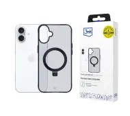 3mk Smoke Case Mag&Stand do iPhone 16 Plus Czarny