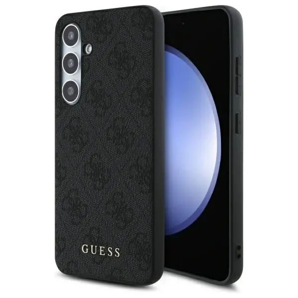 Guess 4G Metal Gold Logo do Samsung Galaxy S24 FE Szary