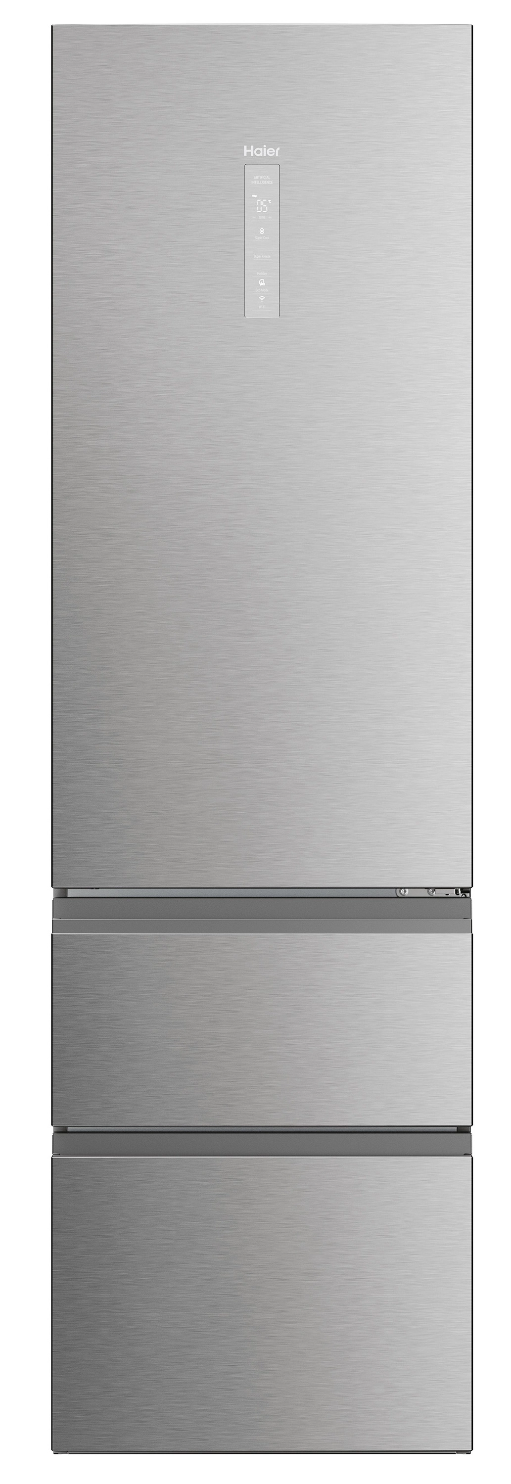 Haier Seria 5 HTW5620DNMG Pełny No Frost 205cm Komora świeżości Zdalne sterowanie Inox