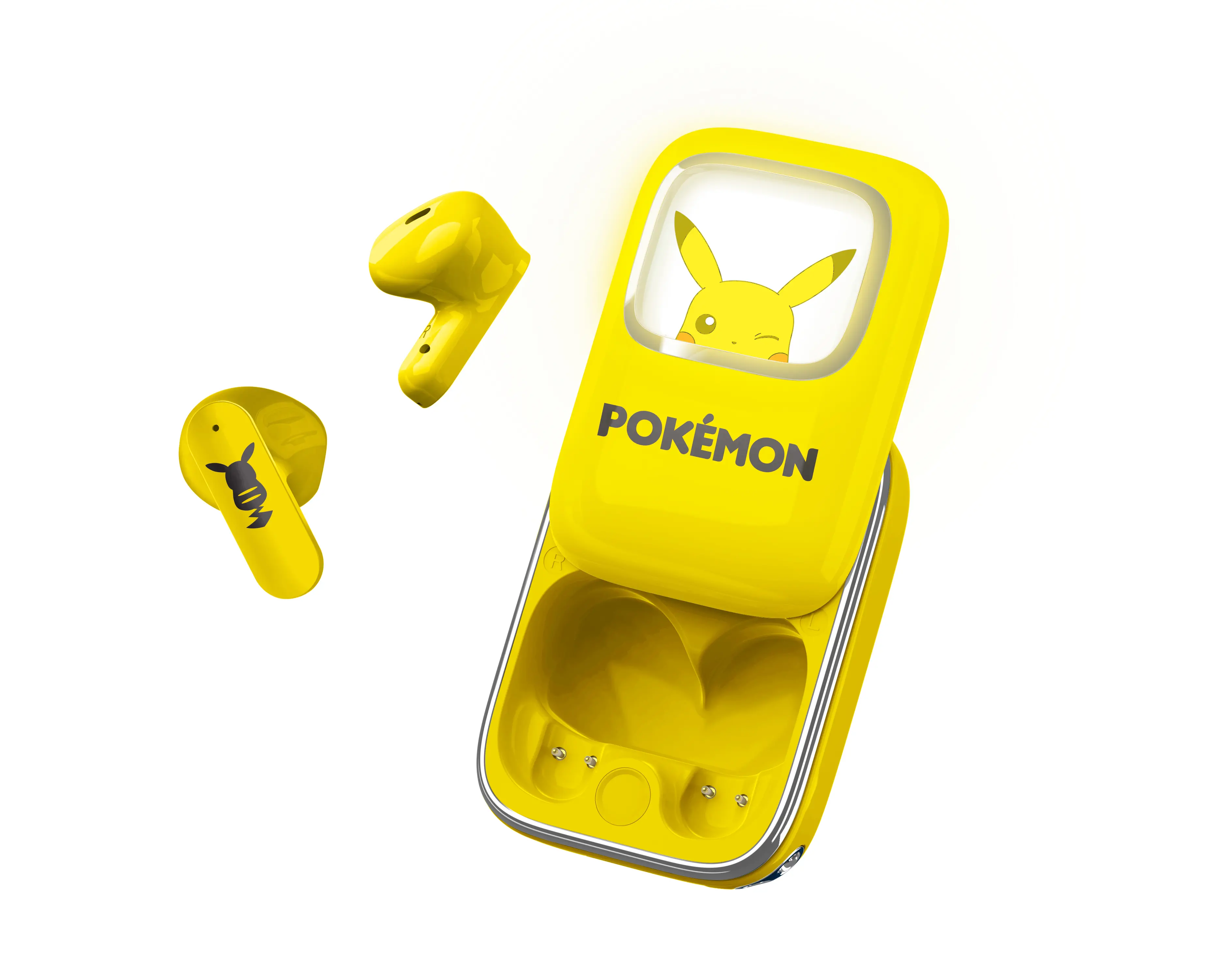 OTL Technologies Pokemon  Pikachu  Slide TWS Dla Dzieci Douszne Żółty