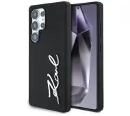 Karl Lagerfeld Silicone Metal Signature Logo do Galaxy S25 Ultra Czarny