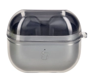 Bizon Elastyczne z karabińczykiem do Samsung Galaxy Buds 3/3 Pro Przezroczysto-czarny
