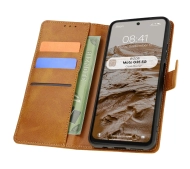 Bizon z klapką Pocket do Motorola Moto G35 5G Brązowy