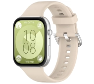 Bizon Strap Watch Silicone Pro SR do Huawei Watch Fit 3 Beżowy