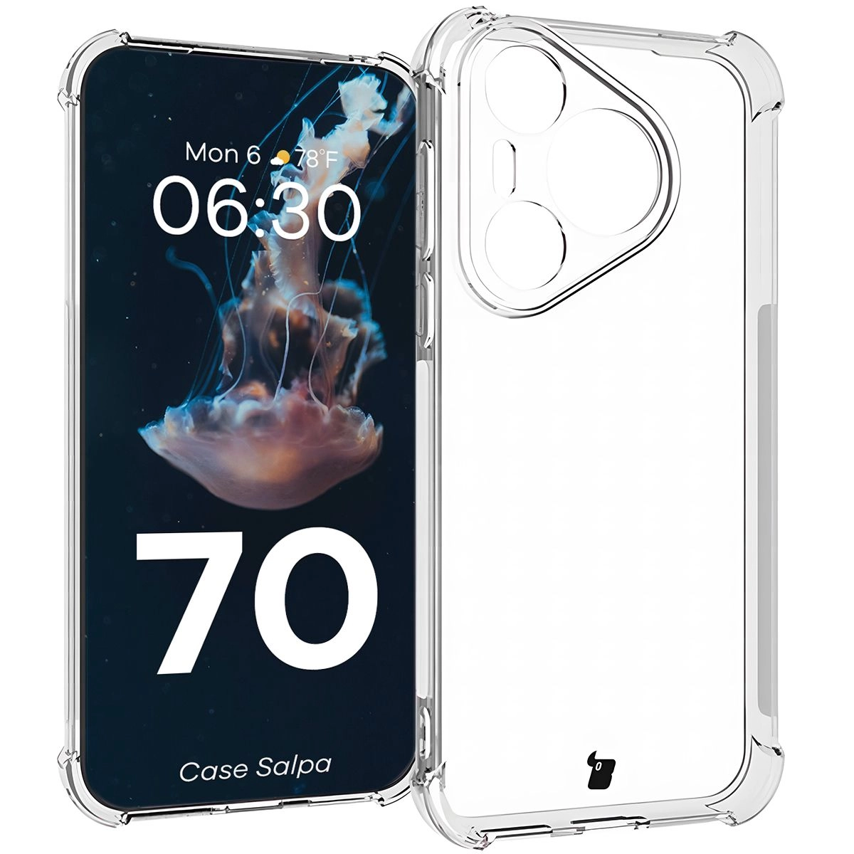 Bizon Elastyczne Salpa do Huawei Pura 70 Przezroczysty