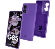 Bizon Silikonowe Soft do Motorola Moto G85 5G Fioletowy