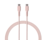 QUALO USB-C do USB-C 1,5m 3A Różowy