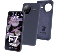 Bizon Silikonowe Soft do Xiaomi Poco F7 Ultra Granatowy