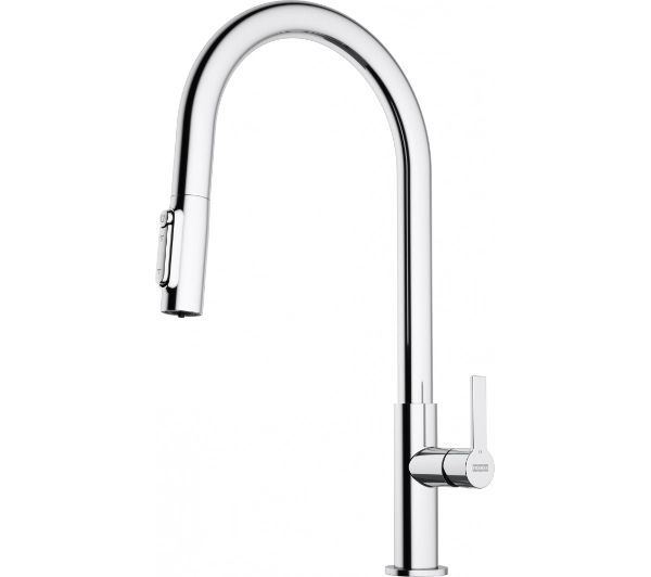 Franke Maris Slim Clear Water Pull-out J Chrom Mosiądz