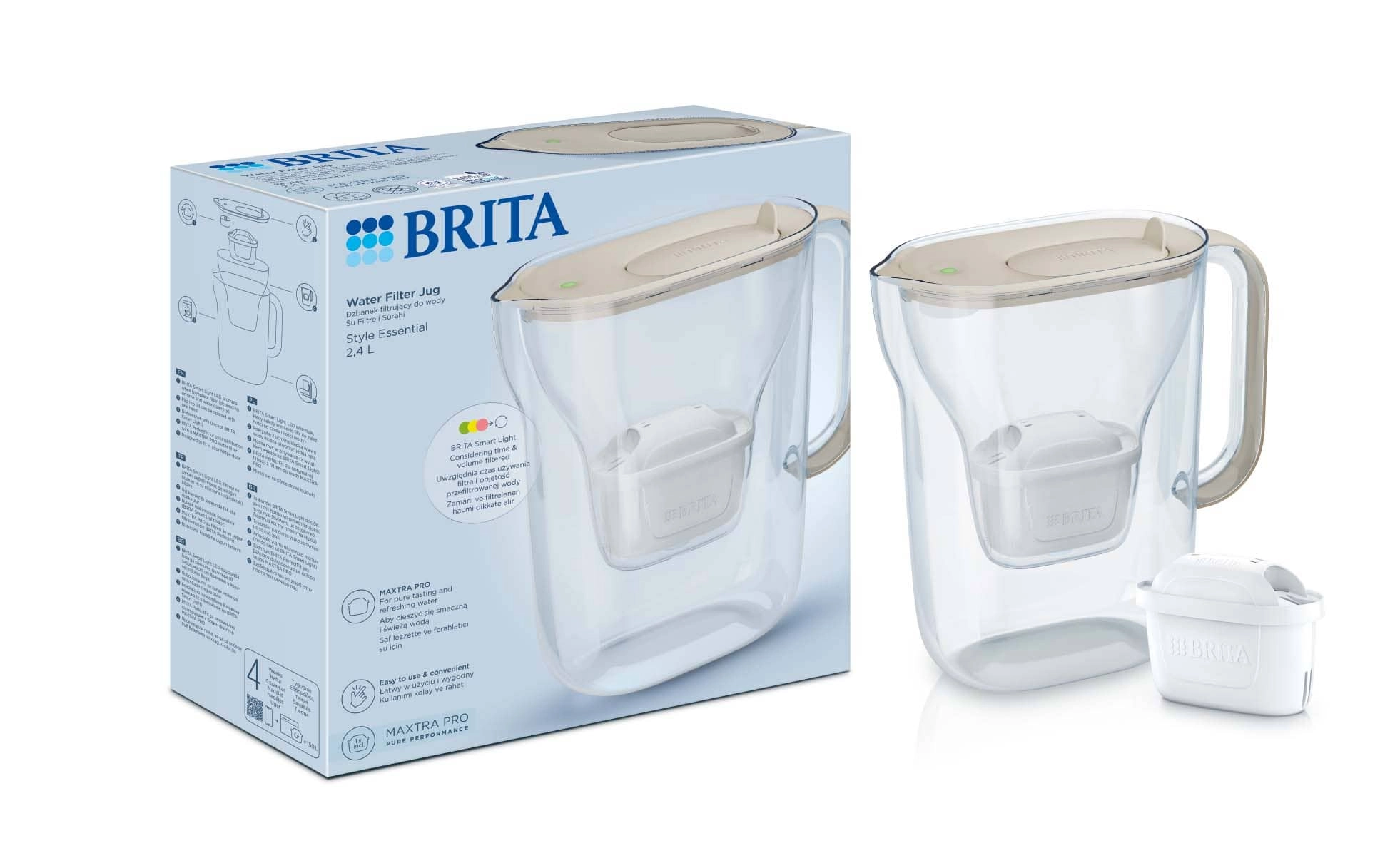 Brita Style Essential 2,4l 1 wkład Piaskowy